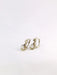 Earrings Leverback earrings Yellow gold Platinum Diamonds 58 Facettes J260