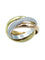 Bague CARTIER. Collection Trinity Classique, alliance 3 ors et diamants 58 Facettes