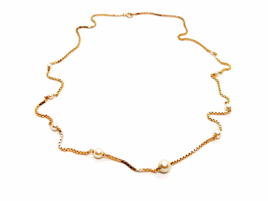 Collier Collier Sautoir Or jaune Perle 58 Facettes 1345860CN