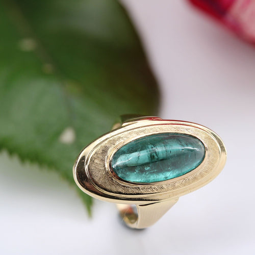 Bague 51 Bague tourmaline pain de sucre et or 58 Facettes CV87