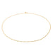 Necklace Figaro mesh necklace Yellow gold 58 Facettes 2172928CN