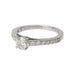 Solitaire ring accompanied by Boucheron, “Beloved”, platinum and diamonds. 58 Facettes 30950