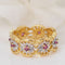 Bague 54 Bague ajourée en Or 2 tons, rubis 58 Facettes 31804