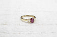 Ring 53 Ring Yellow Gold Ruby Diamonds 58 Facettes 23712 / 23664E