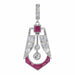 Pendentif Pendentif Art Déco diamant et rubis 58 Facettes 22119-0281