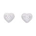 Earrings “Heart” earrings in white gold, diamonds. 58 Facettes 32876