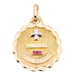 Augis pendant Medal pendant Love medal Yellow gold Ruby 58 Facettes 2360809CN