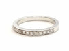 Ring 53 Half wedding ring White gold Diamond 58 Facettes 578766RV