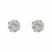 Boucles d'oreilles Boucles d'oreilles puces diamants or blanc 58 Facettes 21-517