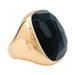 Ring 54 Pomellato ring in pink gold, “Victoria” model, jet. 58 Facettes 32341