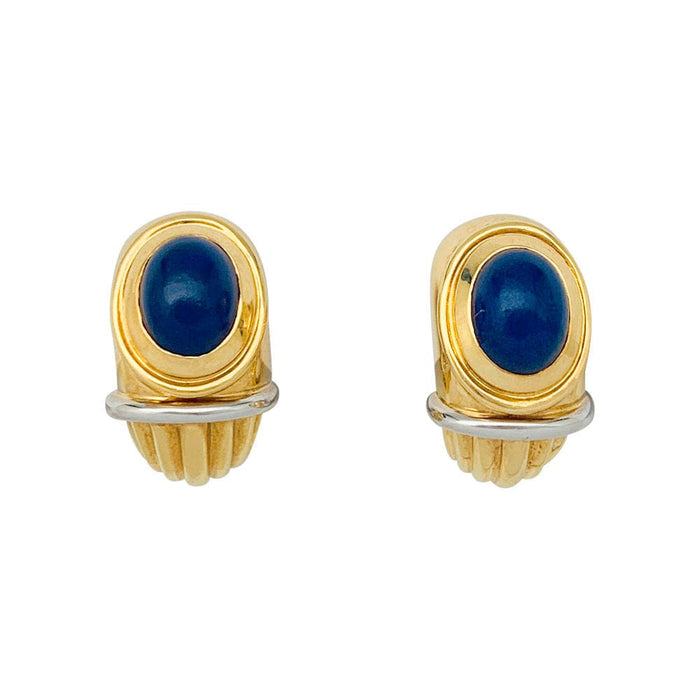 Boucles d'oreilles Boucles d'oreilles Boucheron, "Jaïpur", deux ors, lapis lazuli. 58 Facettes 31491
