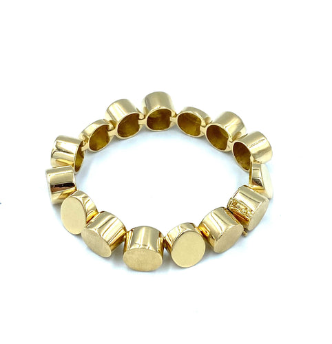Bracelet Bracelet moderniste or jaune 58 Facettes