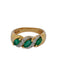 Yellow gold and emerald ring 58 Facettes