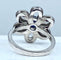 Bague 51 Bague fleur saphir diamants 58 Facettes AB156