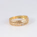 Ring 60 Yellow gold filigree ring 58 Facettes
