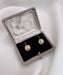 Boucles d'oreilles Dormeuses Vintage en Or Godronné et Perles de Culture 58 Facettes