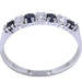 Bague 53 DEMI-ALLIANCE SAPHIRS ET DIAMANTS 58 Facettes 063401