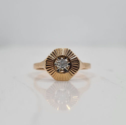 Bague 50.5 Bague Art Déco guillochée 58 Facettes 324