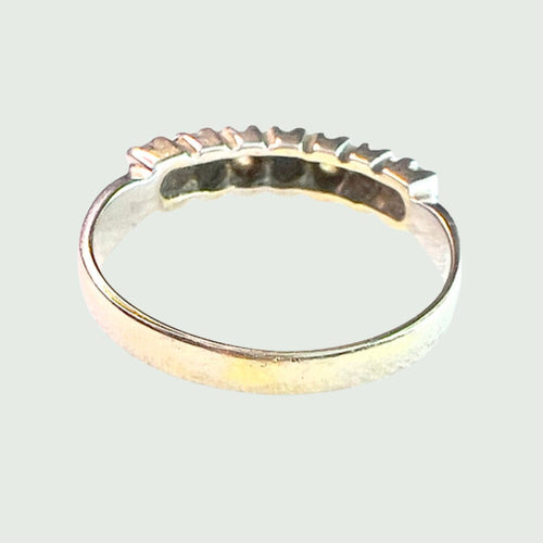 Bague Bague bandeau au design contemporain en or 18 ct avec diamants 58 Facettes Q776A