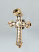 Yellow Gold and Diamond Cross Pendant 58 Facettes