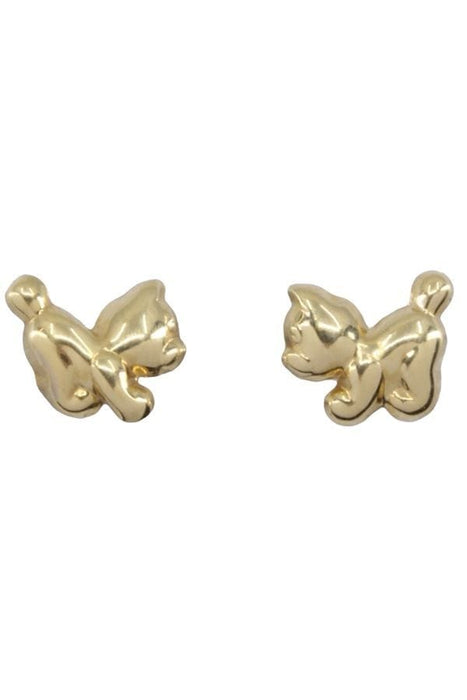 Boucles d'oreilles Boucles d'oreilles "chat" Or jaune 58 Facettes 080071