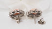 Boucles d'oreilles Boucles d'oreilles ancienne en argent, émeraudes et corail 58 Facettes 31178