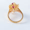 Bague 55 Bague Marguerite Rubis Diamants 58 Facettes