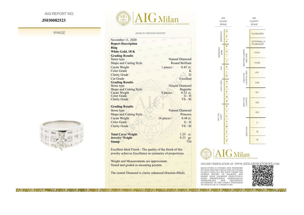 Bague Bague Solitaire accompagné diamant 0.45ct 58 Facettes BG-14141-96