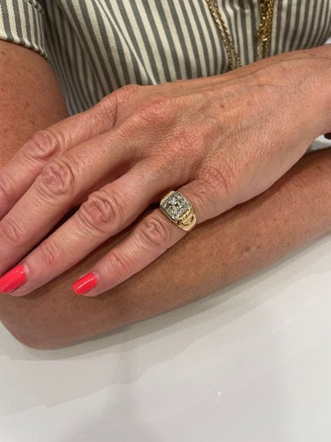 Bague 50 BAGUE ANCIENNE DIAMANTS 58 Facettes 053091