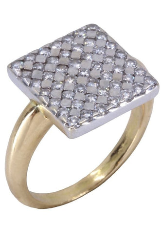 Bague 54 BAGUE PAVAGE DIAMANTS 58 Facettes 073801