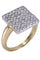 Bague 54 BAGUE PAVAGE DIAMANTS 58 Facettes 073801