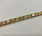 Bracelet Solid English mesh bracelet in yellow gold and diamonds 58 Facettes