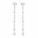 Pear and Baguette Diamond Earrings 58 Facettes BO183