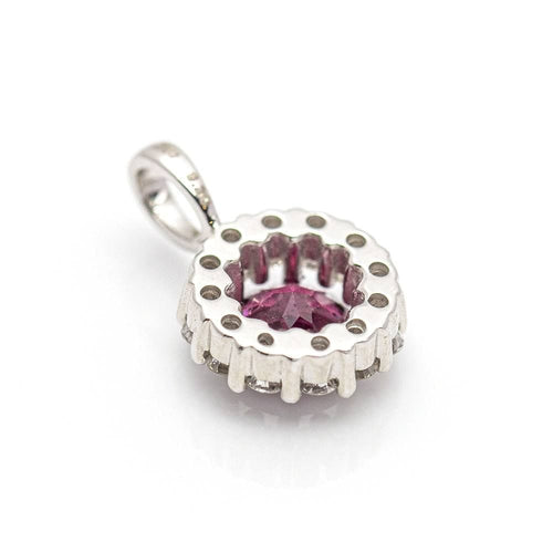 Pendentif Pendentif Or, Diamants et Rhodolite 58 Facettes D359669LF