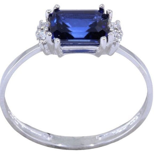 Bague Bague moderne, saphir, diamants 58 Facettes 063531