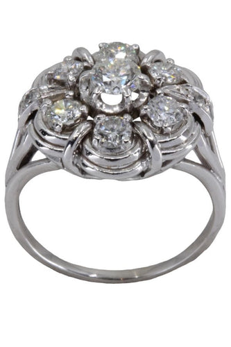 Bague BAGUE FLEUR DIAMANTS 58 Facettes 060641