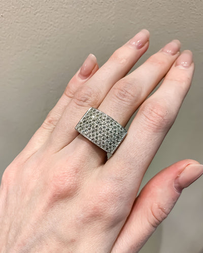 Bague 56 Bague Pavage Diamants 58 Facettes