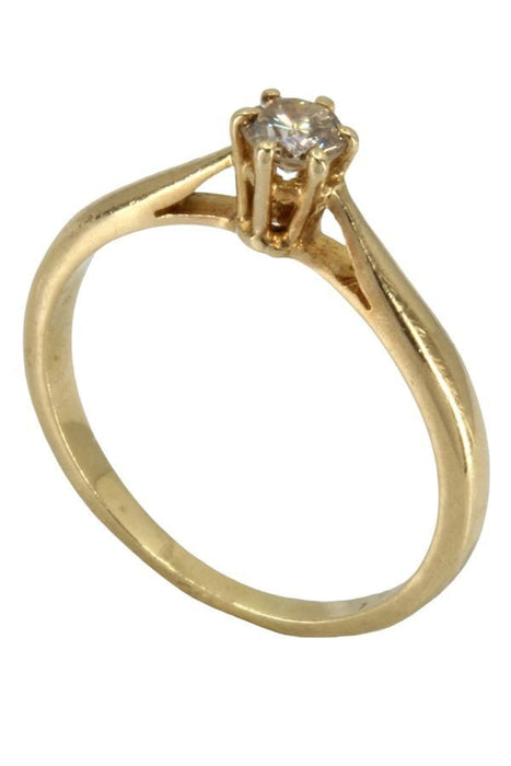 Bague SOLITAIRE DIAMANT 0.17 CARAT 58 Facettes 049161