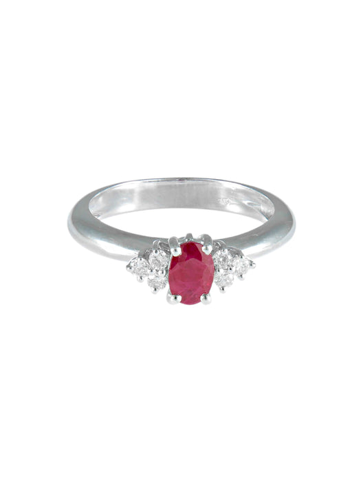 Bague 52 Bague Rubis Diamants 58 Facettes