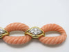 Bracelet O.J Perrin Gold Coral Diamonds Bracelet 58 Facettes