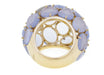 Ring 54 POMELLATO. Capri collection, 18K rose gold and chalcedony ring 58 Facettes