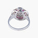 Ring 57 Art Deco style ring Diamonds and Rubies 58 Facettes