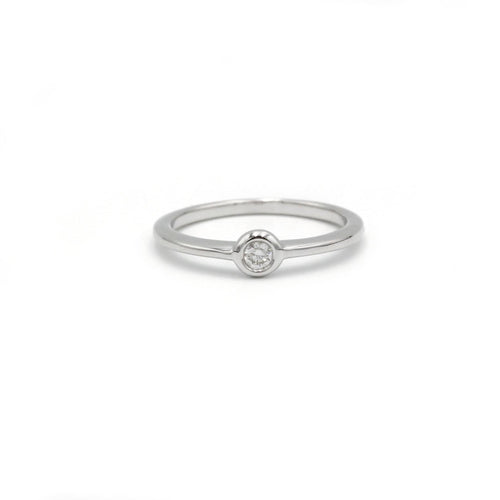Bague Solitaire en Or blanc & Diamant 58 Facettes 230152R