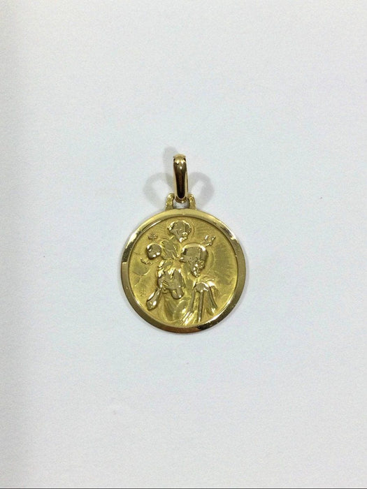 Pendentif Médaille Saint Christophe 58 Facettes