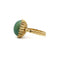 Bague 50 Bague  Or et Turquoise verte 58 Facettes 220263R