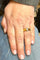 Bague 53 Alliance or jaune 18 carats motif en diamants 58 Facettes