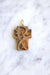 Pendant Art Nouveau cross pendant in gold and horn 58 Facettes