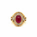 Bague 56 Bague cocktail Diamants Rubis 58 Facettes