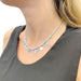 Necklace O.J.Perrin necklace, "Legends", white gold. 58 Facettes 32889
