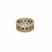 Ring 53 BUCCELLATI - Gold Band Ring Eternal Sapphire Diamonds 58 Facettes
